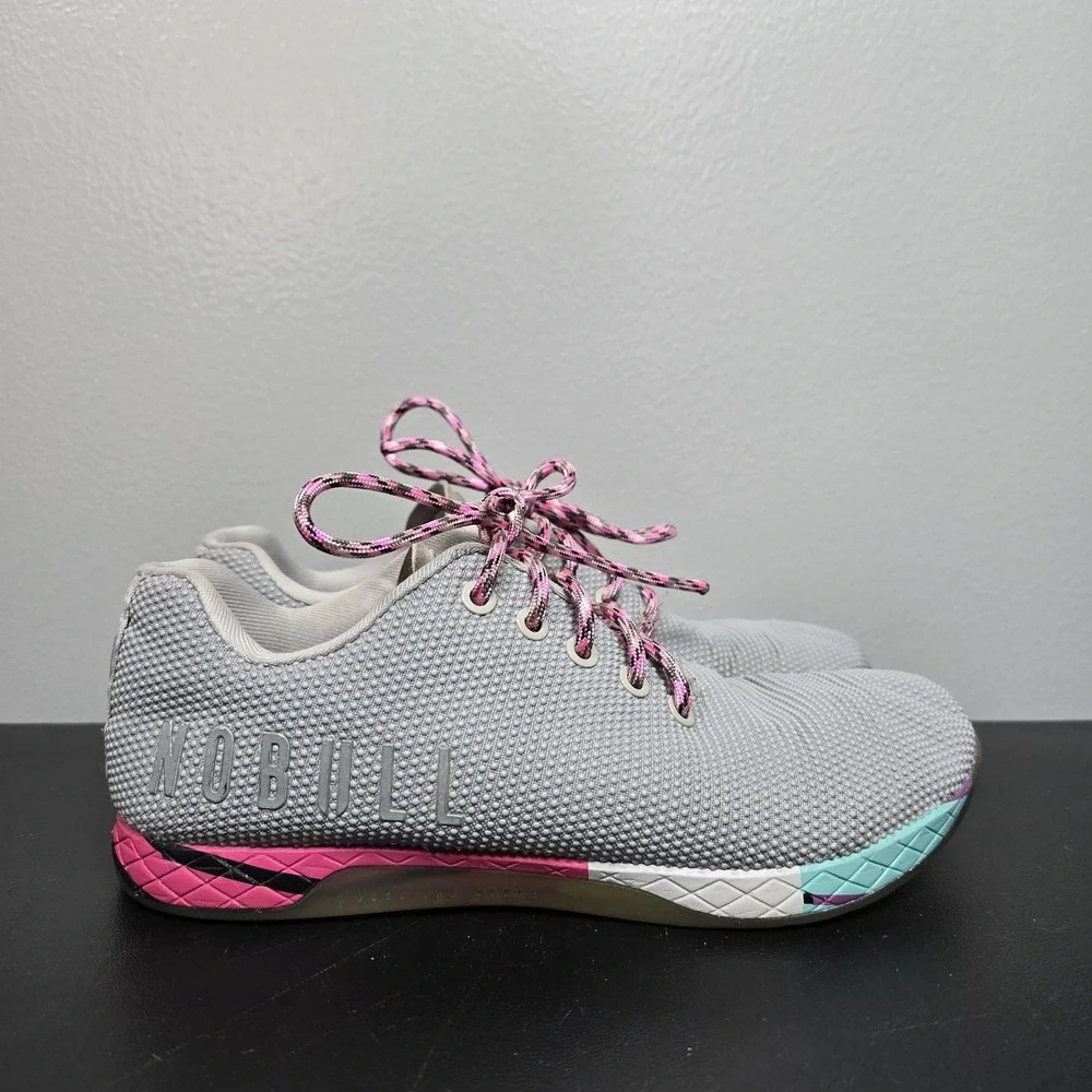 NOBULL Shoes Womens 8.5 Gray Trainer CrossFit Gym Training Athletic Sneakers
